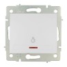 Pulsador luz luminoso 10a 250v serie europa solera erp04ilqc