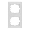 Marco vertical para 2 elementos blanco 81x154x10mm serie europa solera erp62u