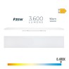 Regleta led 35 w 6400 k luz fria 3600 lm 12 x 90 x 4,5 cm