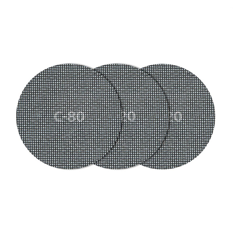 Tejidos de rejilla adherentes carburo de silicio ø125 mm, grano 80/120/220, pack 5 uds