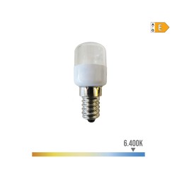 Bombilla tubular (frigorifico) led e14 0,5 w 55 lm 6400 k luz fria ø2,6 x 6 cm