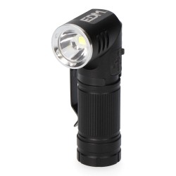 Linterna mini led 8w 450 lm. cuerpo aluminio, cabezal direccionable. recargable