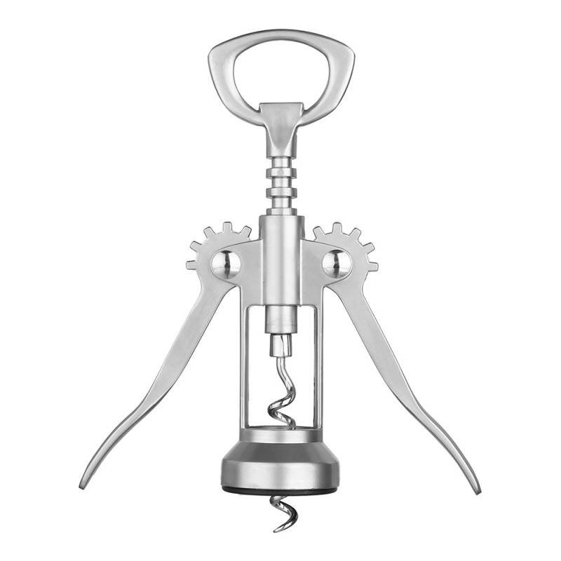 Sacacorchos deluxe acero inoxidable modelo charles de gaules 15 cm