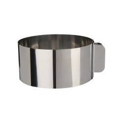 Molde para emplatar extensible inoxidable ø16 - 30 cm