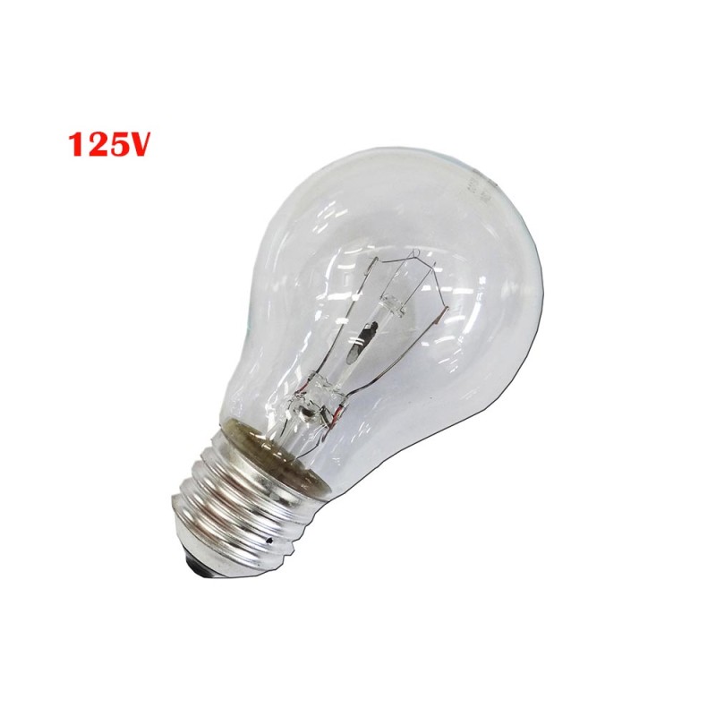 Bombilla incandescente standard clara 60w e27 125 v (solo uso industrial)