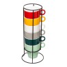 Tazas colores surtidos 6 uds + soporte