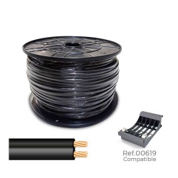 Cable paralelo 48v 2 x 0,75 mm negro 1000 m (bobina grande)