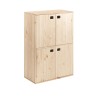 Mueble dinamic 4 puertas pino macizo 105,4 x 70,8 x 33 cm