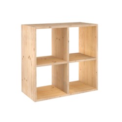 Estanteria modular 6 cubos dinamic pino macizo 70,8 x 70,8 x 33 cm