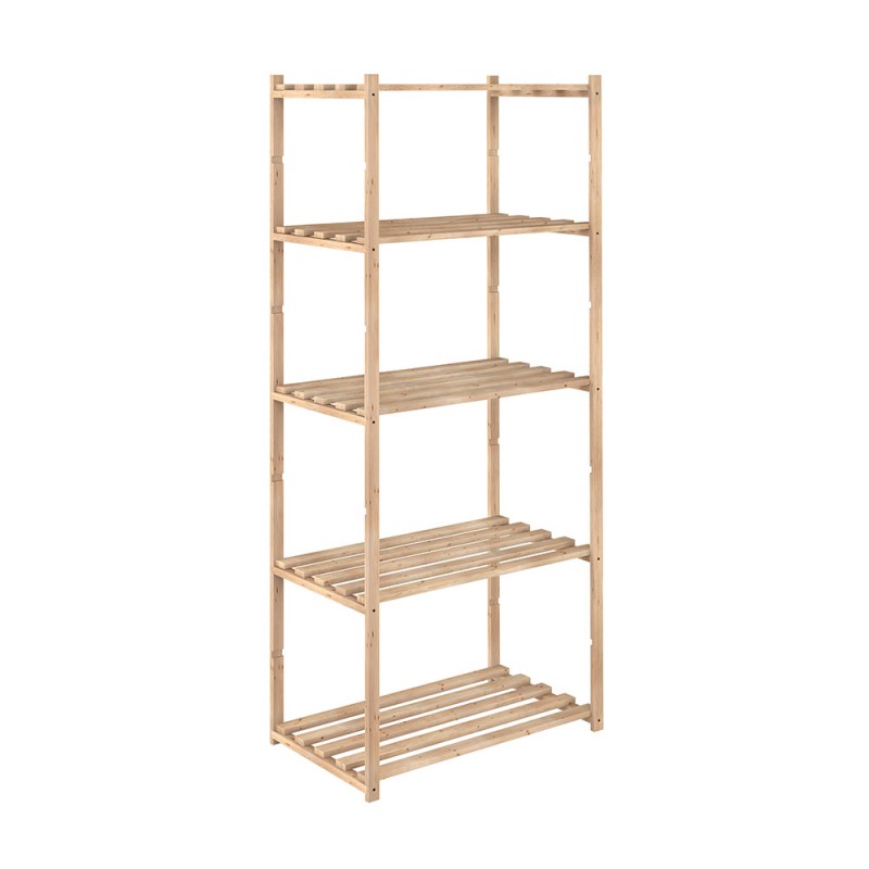 Estanteria alistonada natura 5 baldas 171 x 65 x 40 cm