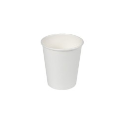 Vasos de cartón blancos 120cc, 30 uds