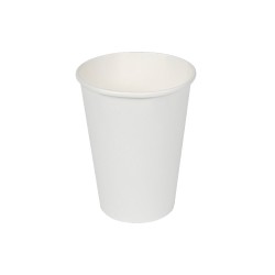 Vasos de cartón blancos 330cc, 12 uds