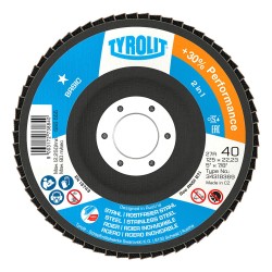 Disco láminas 27cla ø125 x 22,23 mm, grano 40