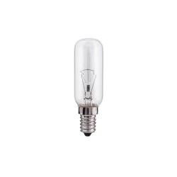 Bombilla incandescente tubular transparente 25 w e14