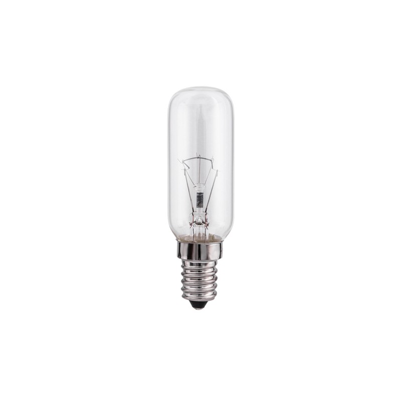 Bombilla incandescente tubular transparente 25 w e14