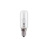 Bombilla incandescente tubular transparente 25 w e14