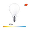 Bombilla esferica led e14 4,3 w 470 lm 4000 k luz dia ø4,5 x 8,2 cm