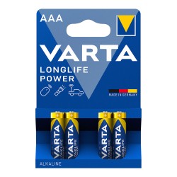 Pila alkalina longlife power aaa - lr03 (blister 4 uds) ø10,5x44,5mm