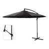 Parasol excéntrico ø300 cm altura maxima 3 m color: antracita