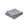 Pack 4 servilletas de algodón color gris 40 x 40 cm