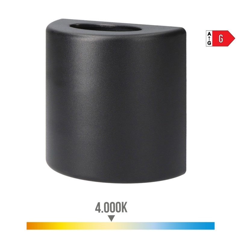 Aplique led ovalado 3 w 60 lm 4000 k luz dia ip54 12 x 12 x 6 cm