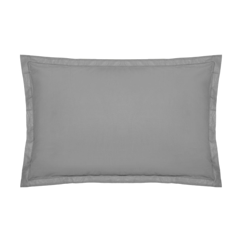 Funda de almohada color gris 70 x 50 cm