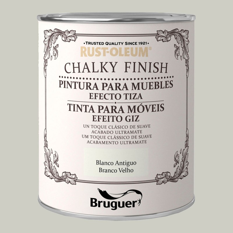 Rust-oleum chalky finish muebles blanco antiguo 750 ml