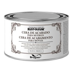 Rust-oleum chalky finish cera para muebles blanca 400 ml