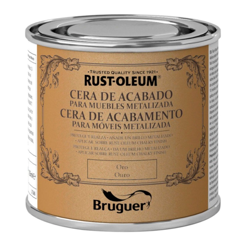 Rust-oleum chalky finish cera para muebles oro 125 ml