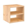 Estanteria modular 1 cubos + balda intermedia dinamic pino macizo 36,2 x 33 x 36,2 cm