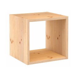 Estanteria modular 1 cubo dinamic pino macizo 36,2 x 33 x 36,2 cm