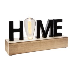 Figura led 'home' e27 a pilas 34 x 16 x 8 cm
