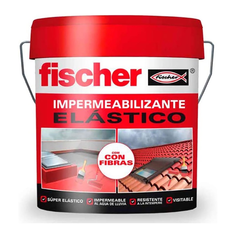 Impermeabilizante gris con fibras 15 l