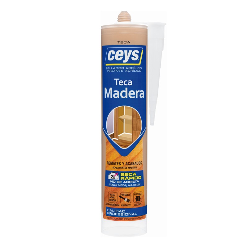 Sellador acrílico madera teca 300 ml