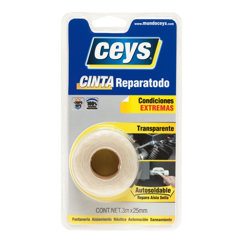Cinta reparatodo vulcanizable 25 mm x 3 m