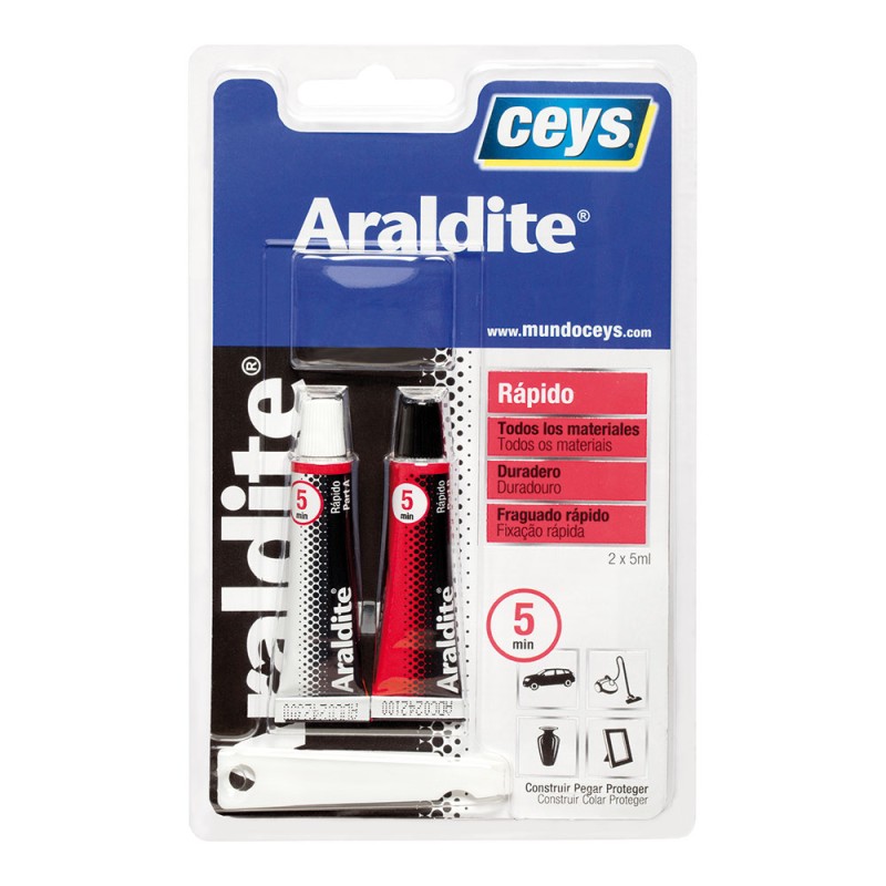 Ceys araldite rapido pequeño blister 5 + 5 ml