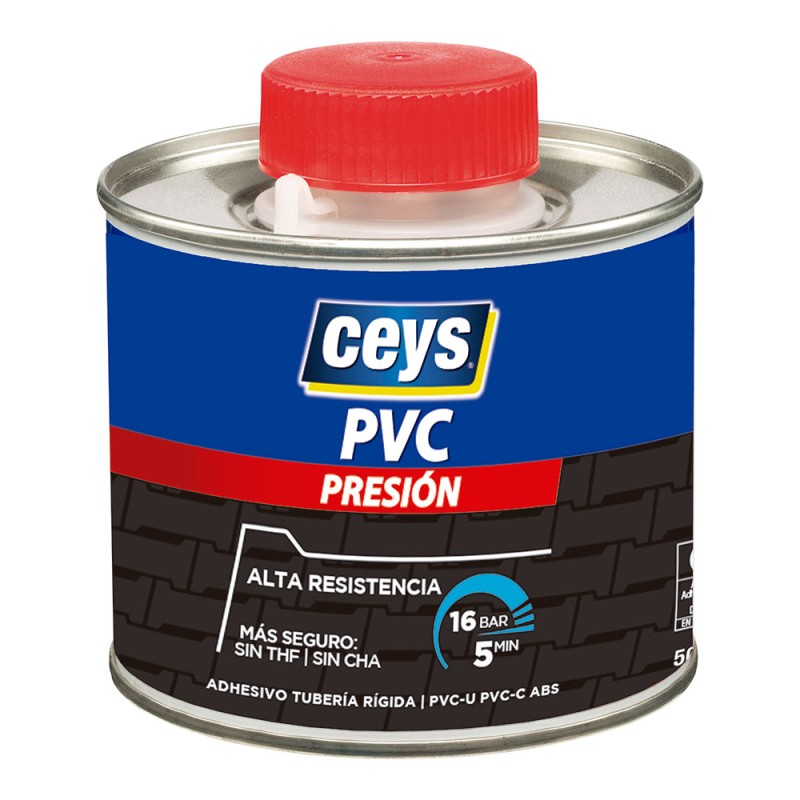 Adhesivo pvc presion tapon pincel 500 ml