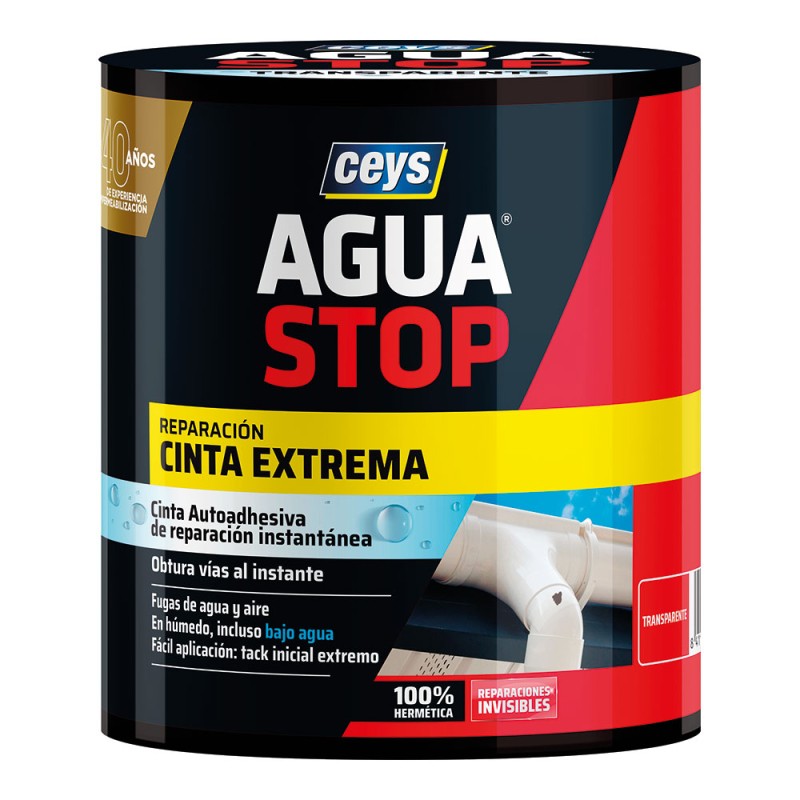 Agua stop cinta extrema instantánea transparente