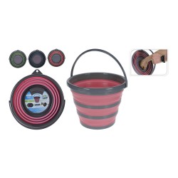 Cubo plegable colores surtidos 10 l