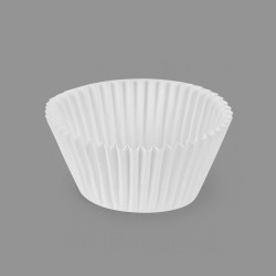 Moldes de papel para magdalenas blanco ø4,8 x 3,4 cm, blister 60 uds