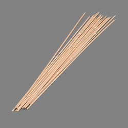 Pinchos de madera higiénicos 300 x 2 mm, blister 100 uds