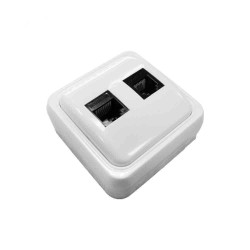 Toma telefono y adsl superficie "serie onsen"