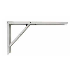 Escuadra de acero plegable abat-table blanco 30 x 52 cm