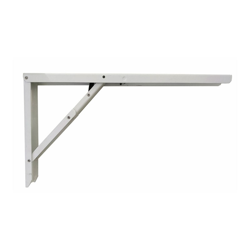 Escuadra de acero plegable abat-table blanco 30 x 52 cm