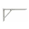 Escuadra de acero plegable abat-table blanco 30 x 52 cm