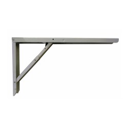 Escuadra de acero plegable abat-table plata 30 x 52 cm