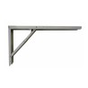 Escuadra de acero plegable abat-table plata 30 x 52 cm
