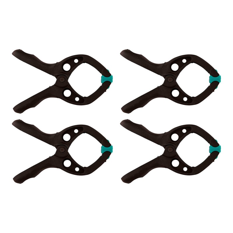 Pinza de resorte, 30 mm, pack 4 uds