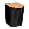 Papelera de bambu-negro 5 l