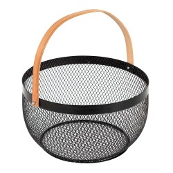 Cesta de malla retro colección noir kitchen ø29 cm
